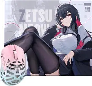 WLMOUSE Beast Miao Magnesium Gaming Mouse(Blue&Pink, OM Switch)+ZETSUMEOW JUE 2.0 Mouse Pad(White) WLMOUSE Beast Miao Magnesium Gaming Mouse(Blue&Pink, OM Switch)+ZETSUMEOW JUE 2.0 Mouse Pad(White)