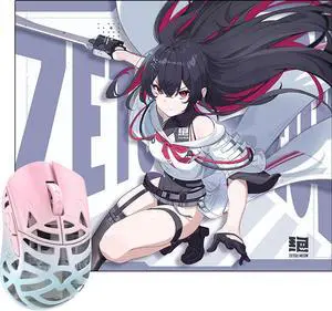 WLMOUSE Beast Miao Magnesium Gaming Mouse(Blue&Pink OM Switch)+ZETSUMEOW REN Yaiba Mouse Pad(White) WLMOUSE Beast Miao Magnesium Gaming Mouse(Blue&Pink OM Switch)+ZETSUMEOW REN Yaiba Mouse Pad(White)