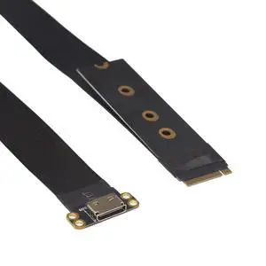 M.2 to Oculink Adapter, M2 PCIe 4.0 to SFF-8612 SFF-8611 Extension Cable for eGPU, NVMe SSD (0.49 ft, 15cm) M.2 to Oculink Adapter, M2 PCIe 4.0 to SFF-8612 SFF-8611 Extension Cable for eGPU, NVMe SSD (0.49 ft, 15cm)