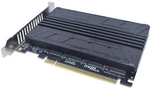 M.2 PCIe Adapter x16 Gen4 for 4 Ports M2 SSDs, PCIe M.2 Expansion Card for 4 M.2 2280 2260 2242 2230 NVMe SSDs M Key with Advanced Cooling Heat Sink M.2 PCIe Adapter x16 Gen4 for 4 Ports M2 SSDs, PCIe M.2 Expansion Card for 4 M.2 2280 2260 2242 2230 NVMe SSDs M Key with Advanced Cooling Heat Sink