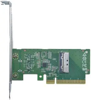 PCIe 5.0 x8 to MCIO x8 Adapter Card for 2 U.2 NVMe SSD (Side Right Interface) PCIe 5.0 x8 to MCIO x8 Adapter Card for 2 U.2 NVMe SSD (Side Right Interface)