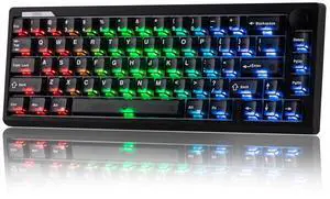 HE65 V2 TMR Hall Effect Gaming Keyboard with Volume Knob | Rapid Triggering, 8K Polling, 0.01mm Adjustable Actuation, Hybrid Hot-Swap, Creamy & Thocky, 2.4Ghz/BT for Mac/WIN (Black) HE65 V2 TMR Hall Effect Gaming Keyboard with Volume Knob | Rapid Triggering, 8K Polling, 0.01mm Adjustable Actuation, Hybrid Hot-Swap, Creamy & Thocky, 2.4Ghz/BT for Mac/WIN (Black)