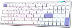 Luma100 Low Profile Aluminum Mechanical Keyboard, VIA Programmable | RGB Backlit, Hot-Swappable, Win/Mac/Linux Compatible, Wireless Portable Office Keyboard with Mac Modifier Keycaps Luma100 Low Profile Aluminum Mechanical Keyboard, VIA Programmable | RGB Backlit, Hot-Swappable, Win/Mac/Linux Compatible, Wireless Portable Office Keyboard with Mac Modifier Keycaps