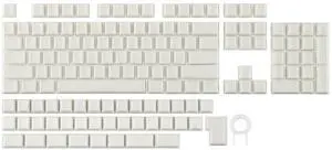 Creamy Jade PBT Keycaps, 142 Keys, Double Shot, Cherry Profile, 60%/75%/96%/Full Size, Custom Keyboard Keycaps Set for Mechanical Gaming Keyboard (White) Creamy Jade PBT Keycaps, 142 Keys, Double Shot, Cherry Profile, 60%/75%/96%/Full Size, Custom Keyboard Keycaps Set for Mechanical Gaming Keyboard (White)