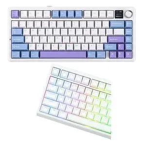 F75 MAX Wireless Mechanical Keyboard+Glintrix PBT Shine Through Keycaps F75 MAX Wireless Mechanical Keyboard+Glintrix PBT Shine Through Keycaps