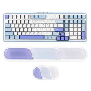 TH99 Tri-Mode Wireless Mechanical Keyboard with 8000mAh Battery+CloudGel Wrist Rest for Keyboard and Mouse TH99 Tri-Mode Wireless Mechanical Keyboard with 8000mAh Battery+CloudGel Wrist Rest for Keyboard and Mouse
