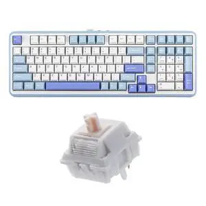 TH99 Tri-Mode Wireless Mechanical Keyboard with 8000mAh Battery+Cream Marble 47gf Gaming Keyboard Switches TH99 Tri-Mode Wireless Mechanical Keyboard with 8000mAh Battery+Cream Marble 47gf Gaming Keyboard Switches