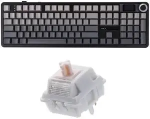 X Aula F108 PRO Wireless Gaming Keyboard with Screen+Cream Marble 47gf Gaming Keyboard Switches X Aula F108 PRO Wireless Gaming Keyboard with Screen+Cream Marble 47gf Gaming Keyboard Switches