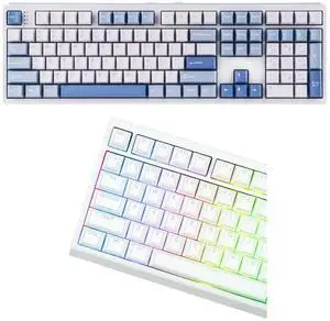 TH108 Full Size Mechanical Keyboard+Glintrix PBT Shine Through Keycaps TH108 Full Size Mechanical Keyboard+Glintrix PBT Shine Through Keycaps