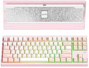 WOBKEY Crush 80 Reboot CNC Aluminum 5-Second Quick-Release Triple-Mode Connectivity Mechanical Keyboard with Superior Acoustics (Pro Pink) WOBKEY Crush 80 Reboot CNC Aluminum 5-Second Quick-Release Triple-Mode Connectivity Mechanical Keyboard with Superior Acoustics (Pro Pink)