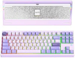 WOBKEY Crush 80 Reboot CNC Aluminum 5-Second Quick-Release Triple-Mode Connectivity Mechanical Keyboard with Superior Acoustics (Pro Purple) WOBKEY Crush 80 Reboot CNC Aluminum 5-Second Quick-Release Triple-Mode Connectivity Mechanical Keyboard with Superior Acoustics (Pro Purple)