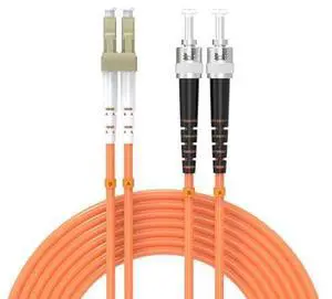 30Meters 100ft LC/UPC-ST/UPC Multi-Mode Fiber Optic Cable LC to ST OM1 Jumper Optical Patch Cord Duplex 62.5/125um Orange LC-ST 30Meters 100ft LC/UPC-ST/UPC Multi-Mode Fiber Optic Cable LC to ST OM1 Jumper Optical Patch Cord Duplex 62.5/125um Orange LC-ST