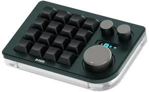 Megalodon Triple Knob Macro Pad Programmable Designer Mini Keyboard 16 Keys (Green) Megalodon Triple Knob Macro Pad Programmable Designer Mini Keyboard 16 Keys (Green)