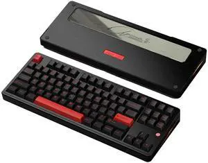 PMOKEY Aurora 80 CNC Full Aluminum Wireless Mechanical Keyboard with VIA/QMK, 8000mah Battery, Tri-Mode Wireless Gaming Keyboard Custom Hot Swappable RGB Backlit for Windows/Mac/PC (Pro Black) PMOKEY Aurora 80 CNC Full Aluminum Wireless Mechanical Keyboard with VIA/QMK, 8000mah Battery, Tri-Mode Wireless Gaming Keyboard Custom Hot Swappable RGB Backlit for Windows/Mac/PC (Pro Black)