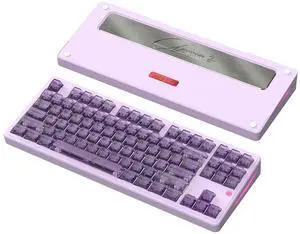 PMOKEY Aurora 80 CNC Full Aluminum Wireless Mechanical Keyboard with VIA/QMK, 8000mah Battery, Tri-Mode Wireless Gaming Keyboard Custom Hot Swappable RGB Backlit for Windows/Mac/PC (Ultra Purple) PMOKEY Aurora 80 CNC Full Aluminum Wireless Mechanical Keyboard with VIA/QMK, 8000mah Battery, Tri-Mode Wireless Gaming Keyboard Custom Hot Swappable RGB Backlit for Windows/Mac/PC (Ultra Purple)