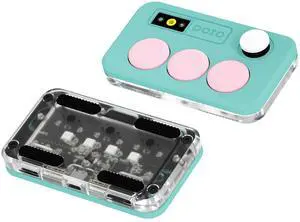 DOIO Sayo OSU Rapid Trigger Hall Effect Keyboard with Joystick and Screen, CNC Aluminum RGB One Handed Macro Pad for Rhythm Games,USB-C Custom Programmable keypad (Mint(3 Key)) DOIO Sayo OSU Rapid Trigger Hall Effect Keyboard with Joystick and Screen, CNC Aluminum RGB One Handed Macro Pad for Rhythm Games,USB-C Custom Programmable keypad (Mint(3 Key))