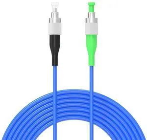 Fiber Optic Internet Cable FC/UPC to FC/APC Indoor Armored Single Mode Simplex - 9/125m Jumper Optical Patch Cord -OS1/OS2 Compatible,00Meters/65.6ft LSZH Blue Fiber Optic Internet Cable FC/UPC to FC/APC Indoor Armored Single Mode Simplex - 9/125m Jumper Optical Patch Cord -OS1/OS2 Compatible,00Meters/65.6ft LSZH Blue
