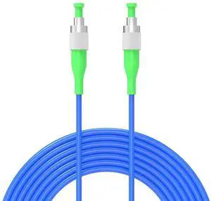 Fiber Optic Internet Cable FC/APC to FC/APC Armored Single Mode Simplex - 9/125um 20Meters/965.6ft Fiber Optic Jumper Optical Patch Cord -OS1/OS2 Compatible, LSZH Blue Fiber Optic Internet Cable FC/APC to FC/APC Armored Single Mode Simplex - 9/125um 20Meters/965.6ft Fiber Optic Jumper Optical Patch Cord -OS1/OS2 Compatible, LSZH Blue