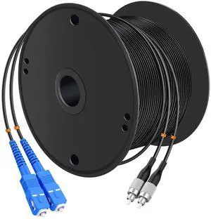 250Meter/820ft Outdoor Armored Fiber Patch Cable FC/UPC to SC/UPC Single Mode Duplex Fiber Optic Internet Cables - Simplex - 9/125um Fiber Optic Jumper Optical Patch Cord 250Meter/820ft Outdoor Armored Fiber Patch Cable FC/UPC to SC/UPC Single Mode Duplex Fiber Optic Internet Cables - Simplex - 9/125um Fiber Optic Jumper Optical Patch Cord