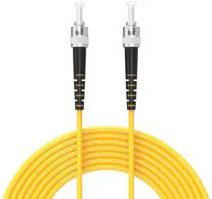 20Meters 65ft ST/UPC-ST/UPC Single-Mode Fiber Optic Cable ST to ST OS2 Jumper Optical Patch Cord Simplex 9/125um Yellow ST-ST 20Meters 65ft ST/UPC-ST/UPC Single-Mode Fiber Optic Cable ST to ST OS2 Jumper Optical Patch Cord Simplex 9/125um Yellow ST-ST