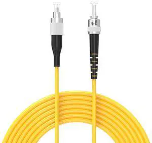 15Meters 50ft FC/UPC-ST/UPC Single-Mode Fiber Optic Cable FC to ST OS2 Jumper Optical Patch Cord Simplex 9/125um Yellow FC-ST 15Meters 50ft FC/UPC-ST/UPC Single-Mode Fiber Optic Cable FC to ST OS2 Jumper Optical Patch Cord Simplex 9/125um Yellow FC-ST