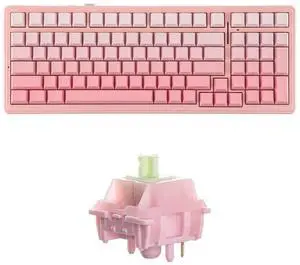 Aula F99 96% Gaming Keyboard with 35 Pieces Strawberry Jello Switches Aula F99 96% Gaming Keyboard with 35 Pieces Strawberry Jello Switches