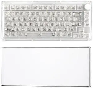 Phantom 81 V3 75% Upgraded Crystal Gasket Mechanical Keyboard with Acrylic Transparent Keyboard Dust Phantom 81 V3 75% Upgraded Crystal Gasket Mechanical Keyboard with Acrylic Transparent Keyboard Dust