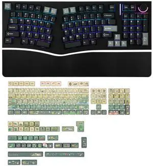 Feker Alice98 Ergonomic 98 Keys Custom Mechanical Keyboard with KiiBoom X Cosydiaries Rainy Froggy D Feker Alice98 Ergonomic 98 Keys Custom Mechanical Keyboard with KiiBoom X Cosydiaries Rainy Froggy D