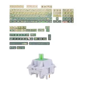 X Cosydiaries Rainy Froggy Day Keycap Set with Flick Linear Mechanical Switch Set X Cosydiaries Rainy Froggy Day Keycap Set with Flick Linear Mechanical Switch Set