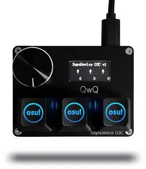 SayoDevice O3C OSU Keyboard Rapid Trigger Hall Switches Magnetic Linear Switches Keyboard with Knob SayoDevice O3C OSU Keyboard Rapid Trigger Hall Switches Magnetic Linear Switches Keyboard with Knob