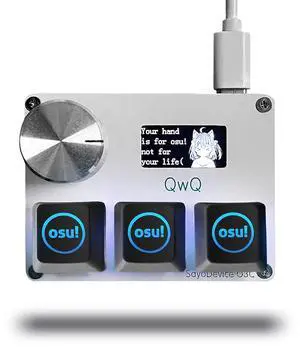 SayoDevice O3C OSU Keyboard Rapid Trigger Hall Switches Magnetic Linear Switches Keyboard with Knob SayoDevice O3C OSU Keyboard Rapid Trigger Hall Switches Magnetic Linear Switches Keyboard with Knob