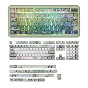 Phantom81 Lite 75% Gasket Mechanical Keyboard with Sprout Picnic Keycap Set Phantom81 Lite 75% Gasket Mechanical Keyboard with Sprout Picnic Keycap Set