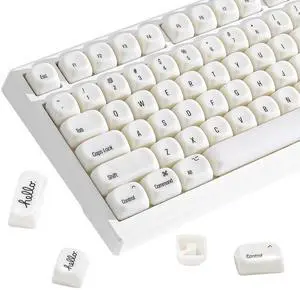 126-Key Ceramic keycaps Style, MOA Profile, Elegant Minimalist Design, Dye-Sublimated PC Keycaps wit 126-Key Ceramic keycaps Style, MOA Profile, Elegant Minimalist Design, Dye-Sublimated PC Keycaps wit