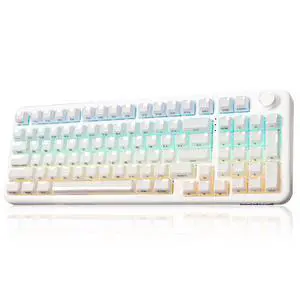 X98 QMK/VIA Wireless Mechanical Keyboard with Knob,Jelly Keycaps Hot Swap Gaming Keyboard, BT5.0/USB X98 QMK/VIA Wireless Mechanical Keyboard with Knob,Jelly Keycaps Hot Swap Gaming Keyboard, BT5.0/USB