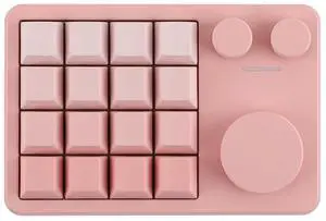 Cybrix 16 VIA Programmable Macro Pad - 16 Keys + 3 Knobs, Type-C Wired Aluminum Numpad, Hot-Swappabl Cybrix 16 VIA Programmable Macro Pad - 16 Keys + 3 Knobs, Type-C Wired Aluminum Numpad, Hot-Swappabl