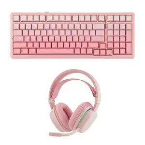 Aula F99 96% Creamy Gasket Mechanical Keyboard with Aula G7 Gaming Headset Aula F99 96% Creamy Gasket Mechanical Keyboard with Aula G7 Gaming Headset