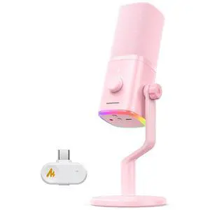 PD100W Wireless USB Dynamic Microphone, Gaming PC Mic with One-Click Noise Reduction,Mute Button,Cus PD100W Wireless USB Dynamic Microphone, Gaming PC Mic with One-Click Noise Reduction,Mute Button,Cus