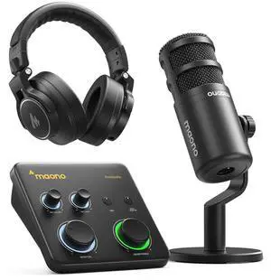 USB Audio Interface Bundle: Interface with XLR Microphone Headphone 24-bit/192kHz LOOPBACK ASIO Driv USB Audio Interface Bundle: Interface with XLR Microphone Headphone 24-bit/192kHz LOOPBACK ASIO Driv