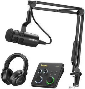 USB Audio Interface Bundle: Interface with XLR Microphone Headphone 24-bit/192kHz LOOPBACK ASIO Driv USB Audio Interface Bundle: Interface with XLR Microphone Headphone 24-bit/192kHz LOOPBACK ASIO Driv