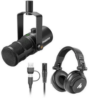 PD400X Podcast Dynamic Microphone with AU-MH601 Studio Monitor Headphones Bundle for Podcast, Studio PD400X Podcast Dynamic Microphone with AU-MH601 Studio Monitor Headphones Bundle for Podcast, Studio