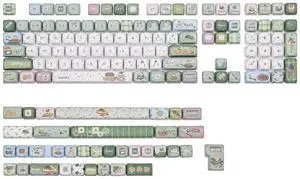 Sprout Picnic Keycap Set, 144 Keys MOA Profile PBT Keycaps for Mechanical Keyboard, Compatible with Sprout Picnic Keycap Set, 144 Keys MOA Profile PBT Keycaps for Mechanical Keyboard, Compatible with