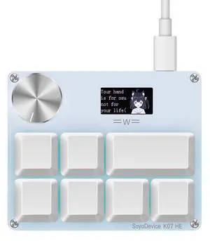 K07-HE Rapid Trigger Hall Effect Music Rhythm Game Keyboard Macro Keypad with Magnetic Linear Switch K07-HE Rapid Trigger Hall Effect Music Rhythm Game Keyboard Macro Keypad with Magnetic Linear Switch