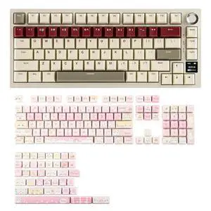 Ajazz AK820 Pro 75% Gaming Keyboard with KiiBOOM Cute Cat Keycaps Set Ajazz AK820 Pro 75% Gaming Keyboard with KiiBOOM Cute Cat Keycaps Set