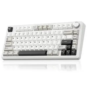 A75 75% Wireless Mechanical Keyboard, Hot Swappable Gaming Keyboard with Multifunction Knob & RGB, G A75 75% Wireless Mechanical Keyboard, Hot Swappable Gaming Keyboard with Multifunction Knob & RGB, G