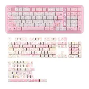 Phantom98 Lite 96% Mechanical Gaming Keyboard with Cute Cat Keycaps Set Phantom98 Lite 96% Mechanical Gaming Keyboard with Cute Cat Keycaps Set