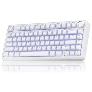 A75 Wireless Gaming Keyboard with Multifunction Knob, BT5.0/2.4GHz/USB-C, 75% Mechanical Keyboard, H A75 Wireless Gaming Keyboard with Multifunction Knob, BT5.0/2.4GHz/USB-C, 75% Mechanical Keyboard, H