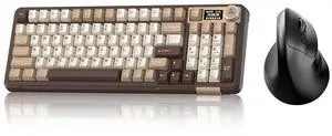 A99 Pro and SM520, Wireless Keyboard and Mouse Combo for Gaming (A99 Pro Brown & SM520 Black) A99 Pro and SM520, Wireless Keyboard and Mouse Combo for Gaming (A99 Pro Brown & SM520 Black)
