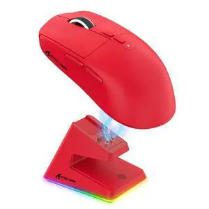 X6 Lightweight Wireless Gaming Mouse with RGB Backlight Charging Base,Tri-Mode Wired/2.4GHz/BT5.2,26 X6 Lightweight Wireless Gaming Mouse with RGB Backlight Charging Base,Tri-Mode Wired/2.4GHz/BT5.2,26