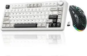 A75 and SM600,Wireless Keyboard and Mouse Combo for Gaming,Black A75 and SM600,Wireless Keyboard and Mouse Combo for Gaming,Black