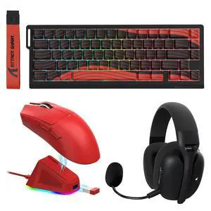 X11 Gaming Mouse and X68 PRO HE Keyboard and L80PRO Headset Combo,Charging Base,PAW3311,Lightweight, X11 Gaming Mouse and X68 PRO HE Keyboard and L80PRO Headset Combo,Charging Base,PAW3311,Lightweight,